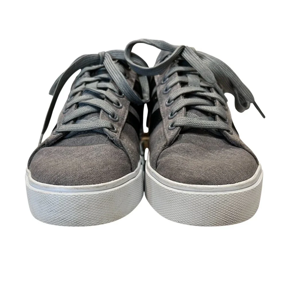 Adidas Unisex Youth Oxford Skate Sneaker Trainer Shoe Size 6 Gray & Black EUC